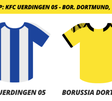 Wett Tipp: KFC Uerdingen 05 vs. Borussia Dortmund, 9.8.2019 (Prognose, Tipps & Quoten)