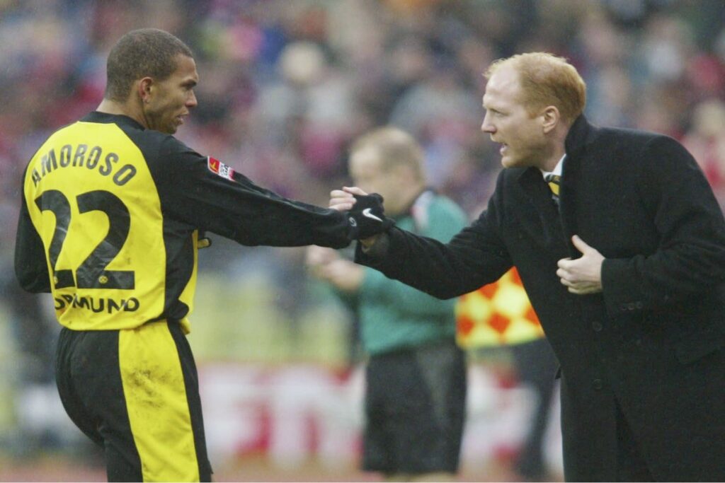 Matthias Sammer als Trainer von Borussia Dortmund 2002.