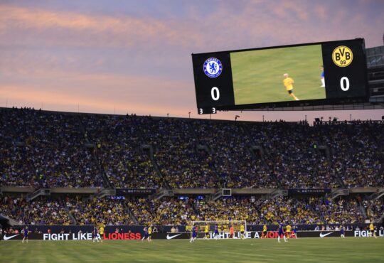 Borussia Dortmund vs FC Chelsea in Chicago, USA.