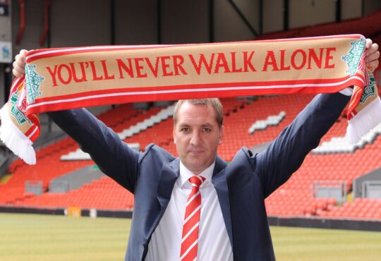 Brendan Rodgers als Trainer des FC Liverpool.