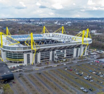 Luftbild Signal Iduna Park Westfalenstadion Parkplatz Parkplätze