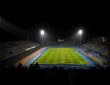 Stadion Maksimir von Dinamo Zagreb unter Flutlicht.