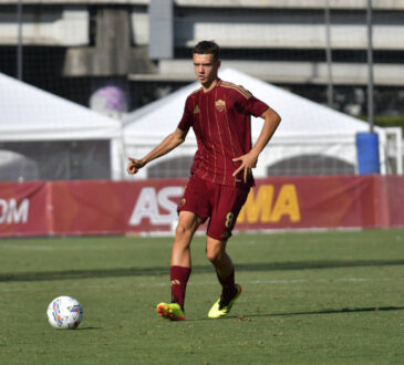 Italy: Roma U20 vs Sassuolo U20 Sergej Levak of Roma U20 during the match Roma U20 vs Sassuolo U20 5th day of Italian Football Championship Primavera 1 at Tre Fontane Stadium on September 21, 2024 Rome Italy Copyright: RobertoxBettacchi