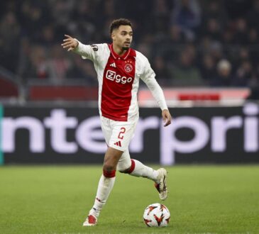 AMSTERDAM - Devyne Rensch of Ajax during the UEFA Europa League match between AFC Ajax Amsterdam and SS Lazio Roma at the Johan Cruijff ArenA on Dec. 12, 2024 in Amsterdam, Netherlands. ANP Hollandse Hoogte MAURICE VAN STEEN UEFA Europa League 2024/25 League Phase MD6 2024/25 xVIxANPxSportx/xMauricexvanxSteenxIVx 515566945 originalFilename: 515566945.jpg