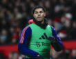 Manchester United, ManU v Newcastle United Premier League 30/12/2024. Marcus Rashford 10 of Manchester United warms up on the sidelines during the Premier League match between Manchester United and Newcastle United at Old Trafford, Manchester, England on 30 December 2024. Manchester Old Trafford Greater Manchester England Editorial use only DataCo restrictions apply See www.football-dataco.com , Copyright: xConorxMolloyx PSI-21159-0048