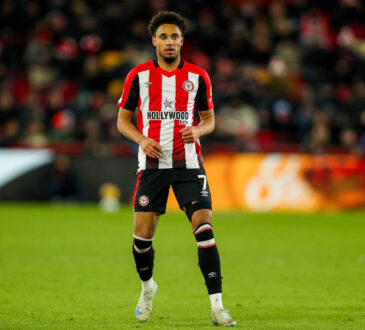 Premier League Brentford v Arsenal Kevin Schade of Brentford in action during the Premier League match Brentford vs Arsenal at The Gtech Community Stadium, London, United Kingdom, 1st January 2025 Photo by Izzy Poles/News Images London The Gtech Community Stadium Greater London United Kingdom Copyright: xIzzyxPoles/NewsxImagesx