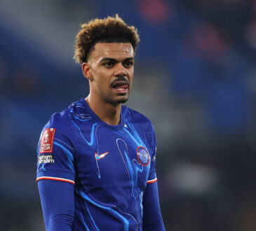 London, England, 11th January 2025. Renato Veiga of Chelsea during the FA Cup match at Stamford Bridge, London. Picture credit should read: Paul Terry / Sportimage EDITORIAL USE ONLY. No use with unauthorised audio, video, data, fixture lists, club/league logos or live services. Online in-match use limited to 120 images, no video emulation. No use in betting, games or single club/league/player publications. SPI_116_PT_Chelsea_Morecambe SPI-3587-0115