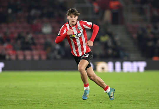 Southampton v Swansea City FA Cup 12/01/2025. 3rd Round Tyler Dibling 33 of Southampton during the FA Cup match between Southampton and Swansea City at the St Mary s Stadium, Southampton, England on 12 January 2025. Southampton St Mary s Stadium Hampshire England Editorial use only , Copyright: xGrahamxHuntx PSI-21231-0121