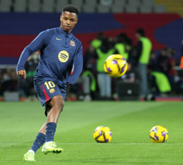 FC Barcelona, Barca v Valencia CF - La Liga EA Sports Ansu Fati plays during the match between FC Barcelona and Valencia CF, corresponding to week 21 of LaLiga EA Sports, at the Lluis Companys Stadium in Barcelona, Spain, on January 26, 2025. Barcelona Barcelona Spain PUBLICATIONxNOTxINxFRA Copyright: xUrbanandsportx originalFilename:urbanandsport-fcbarcel250126_nptSk.jpg