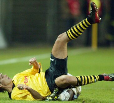 Sebastian Kehl scheitert mit dem BVB beim FC Sochaux.