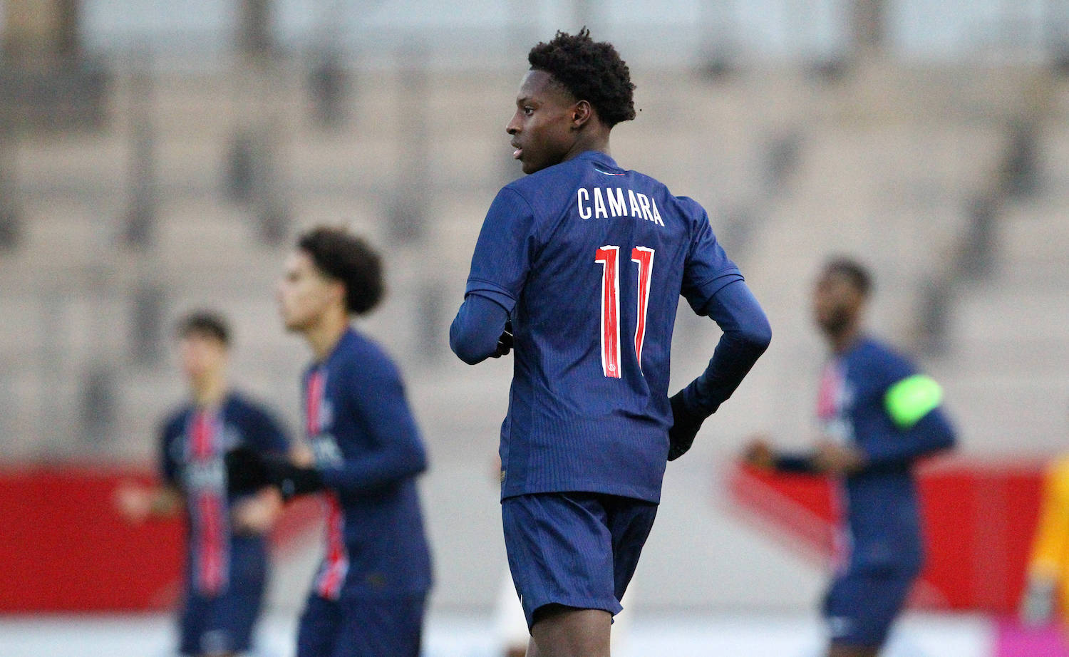 Oumar Camara , UEFA Youth League 2024, FC Bayern U19-PSG Paris St. Germain U19 , Fuﬂball in den Bayern Campus , M¸nchen , Bayern, Deutschland . November 26, 2024 . Photo by: Davide Elias / Ipa Photo Pressefoto DENL Copyright: xDavidexEliasx