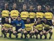 BVB in der Champions League 1997 mit Andreas Möller, Matthias Sammer, Knut Reinhardt, Jürgen Kohler, Heiko Herrlich, Wolfgang Feiersinger, Jörg Heinrich, Stefan Klos, Paulo Sosa, Stefan Reuter, Stephane Chapuisat