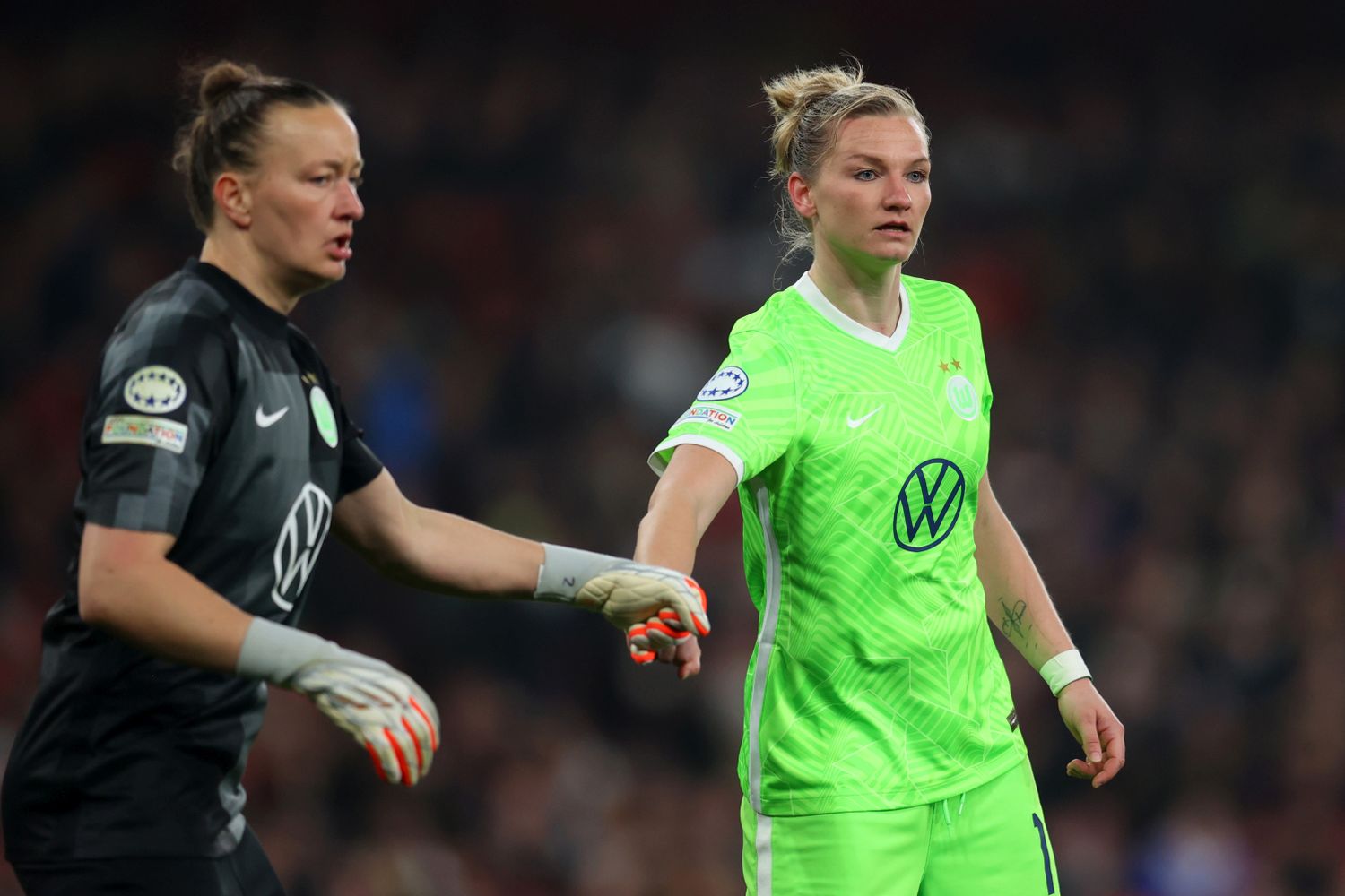 Almuth Schult, Alexandra Popp beim VfL Wolfsburg