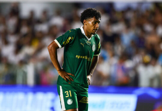 Santos x Palmeiras SANTOS, SP - 22.01.2025: SANTOS X PALMEIRAS - Luighi during the match between Santos and Palmeiras valid for the 3rd round of the 2025 S„o Paulo Championship held at Vila Belmiro on Wednesday night 22. Photo: Yuri Murakami/Fotoarena x2678715x PUBLICATIONxNOTxINxBRA YurixMurakami