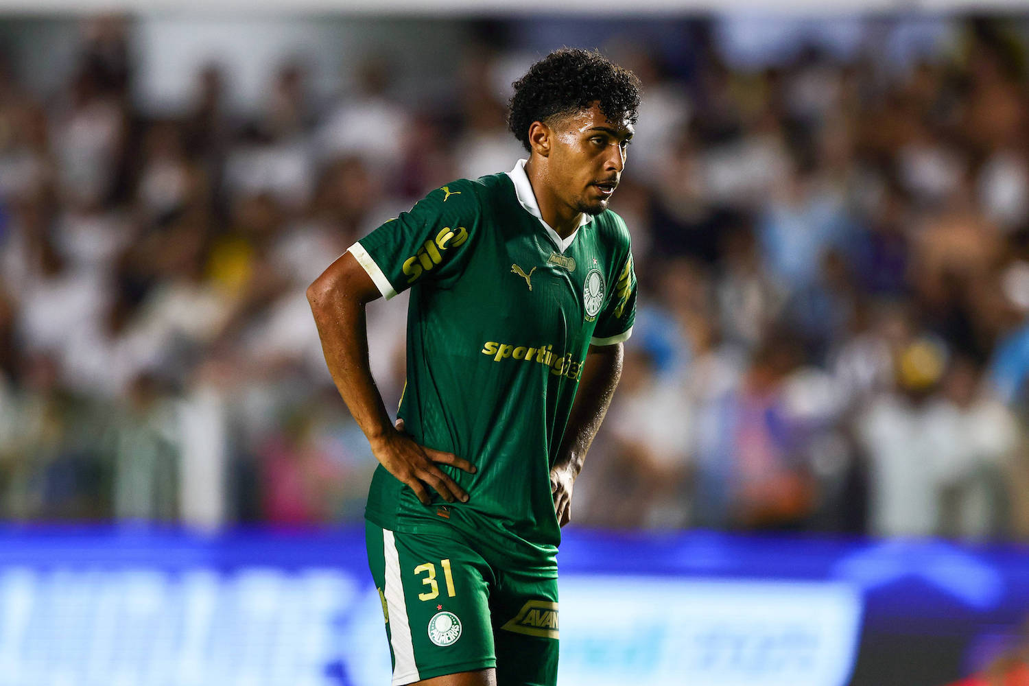 Santos x Palmeiras SANTOS, SP - 22.01.2025: SANTOS X PALMEIRAS - Luighi during the match between Santos and Palmeiras valid for the 3rd round of the 2025 S„o Paulo Championship held at Vila Belmiro on Wednesday night 22. Photo: Yuri Murakami/Fotoarena x2678715x PUBLICATIONxNOTxINxBRA YurixMurakami