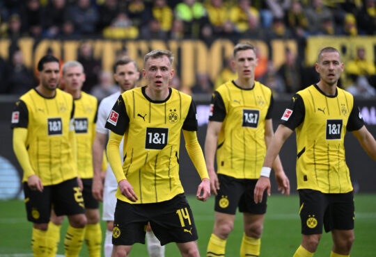 Waldemar Anton, Nico Schlotterbeck, Maximilian Beier und Emre Can