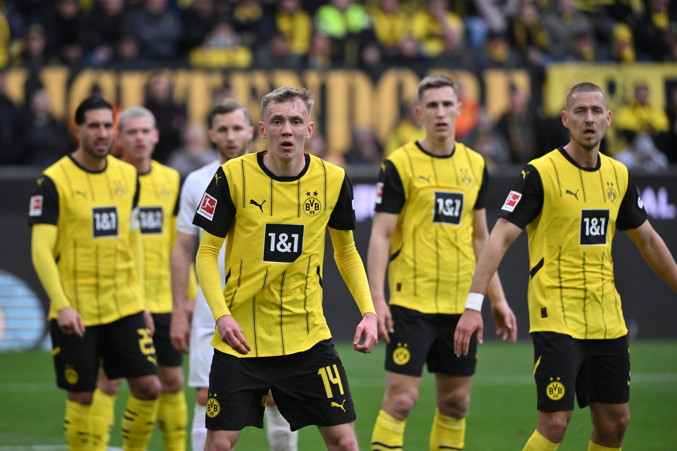 Waldemar Anton, Nico Schlotterbeck, Maximilian Beier und Emre Can