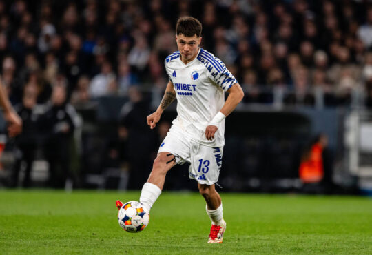 FC Copenhagen v FC Midtjylland, 3F Superliga football, Copenhagen, Denmark Copenhagen, Denmark. 11th, May 2025. Rodrigo Huescas 13 of FC Copenhagen seen during the 3F Superliga match between FC Copenhagen and FC Midtjylland at Parken in Copenhagen. Denmark, Copenhagen PUBLICATIONxNOTxINxDENxNORxFINxBEL Copyright: xGonzalesxPhoto/TobiasxJorgensenx