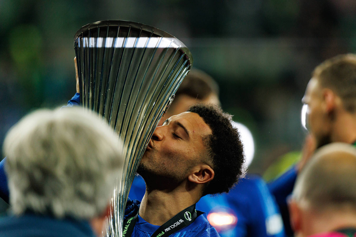 Jadon Sancho seen during UEFA Conference League 2025 final game between Real Betis Balompie and Chelsea FC Maciej Rogowski Wroclaw Wroclaw Municipal Stadium Poland Copyright: xMaciejxRogowskix betiscfc425-198