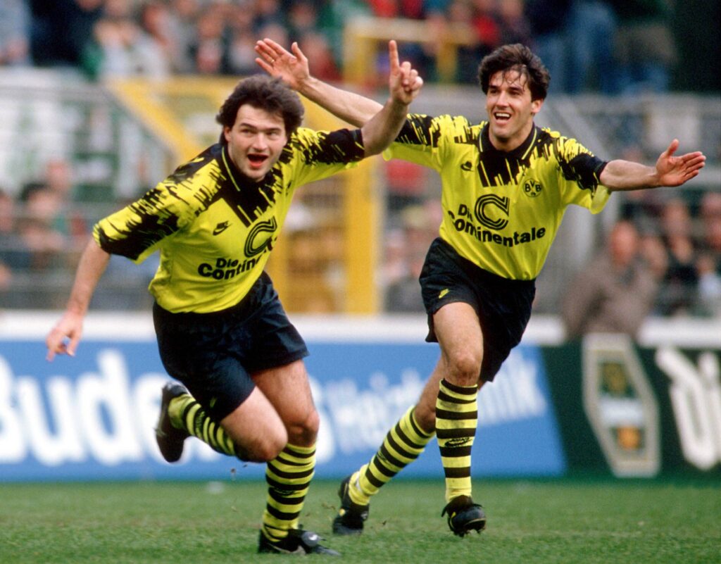 Stephane Chapuisat und Karlheinz Riedle