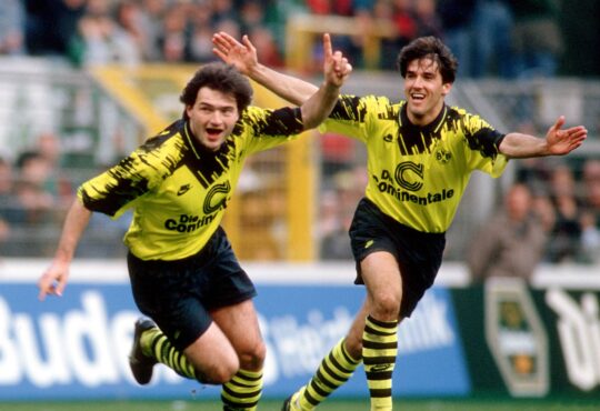 Stephane Chapuisat und Karlheinz Riedle