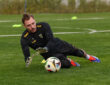 Belek, T¸rkei, 03.01.25: Torwart Marcel Johnen Alemannia Aachen in Aktion, am Ball, Einzelaktion waehrend des Trainings im Trainingslager von Alemannia Aachen im Megasaray Football Center am 03. January 2025 in Belek, T¸rkei. Belek Megasaray Football Center Turkey *** Belek, Turkey, 03 01 25 Goalkeeper Marcel Johnen Alemannia Aachen in action, on the ball, single action during training at the training camp of Alemannia Aachen at Megasaray Football Center on 03 January 2025 in Belek, Turkey Belek Megasaray Football Center Turkey Copyright: xStefanxBrauer/Brauer-Fotoagenturx