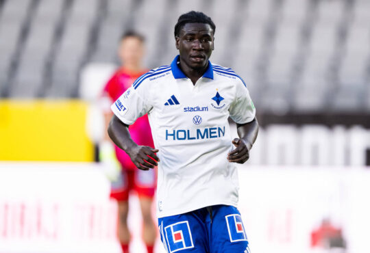 250412 IFK Norrkˆpings Kojo Peprah Oppong under fotbollsmatchen i Allsvenskan mellan Elfsborg och IFK Norrkˆping den 12 april 2025 i Boras. *** 250412 IFK Norrkˆpings Kojo Peprah Oppong during the football match in Allsvenskan between Elfsborg and IFK Norrkˆping on April 12, 2025 in Boras PUBLICATIONxNOTxINxSWExNORxFINxDEN Copyright: J÷RGENxJARNBERGER BB250412JJ077
