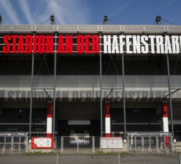 Stadion an der Hafenstraße von Rot-Weiss Essen, dem RWE
