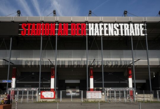 Stadion an der Hafenstraße von Rot-Weiss Essen, dem RWE