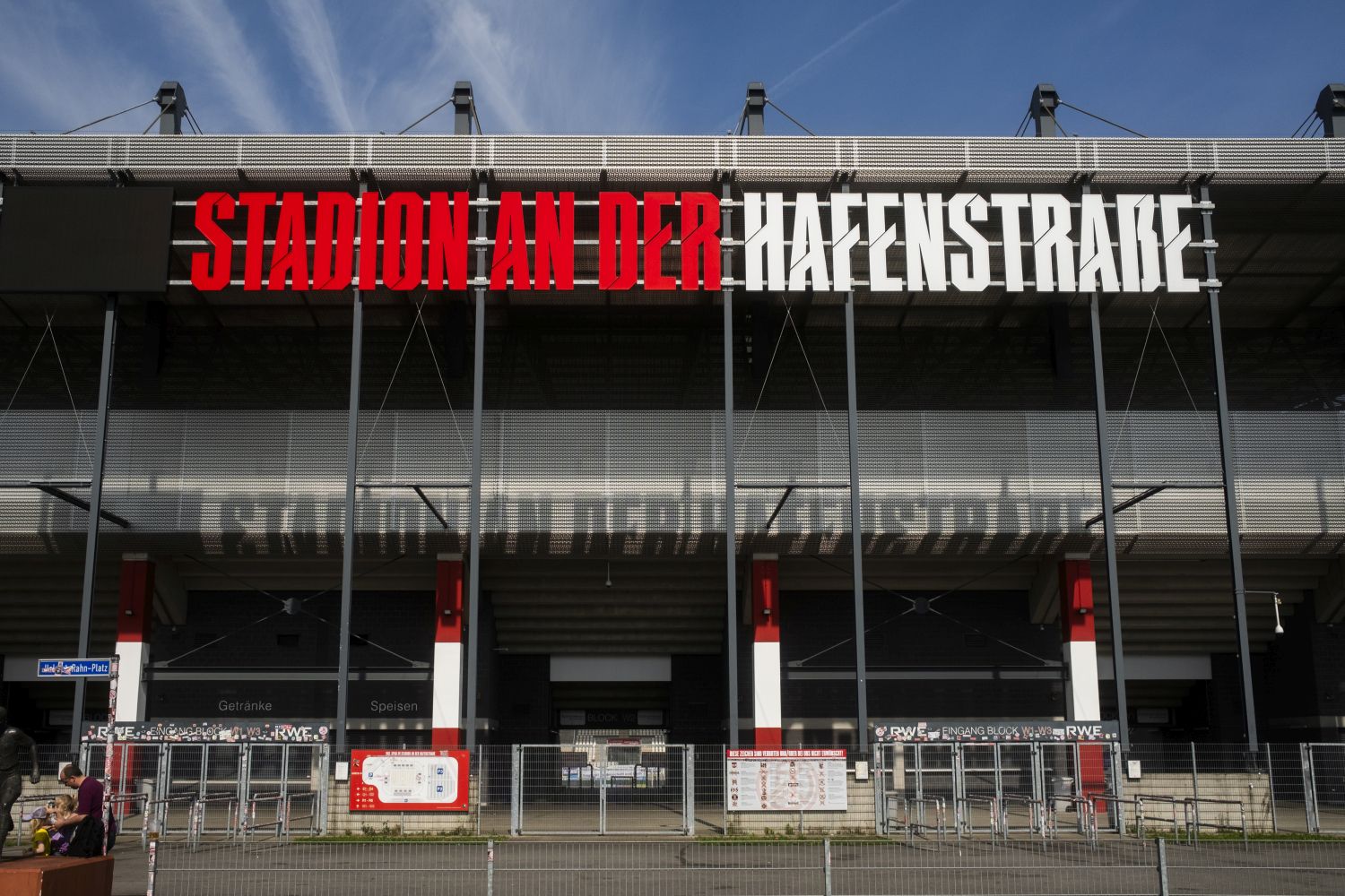 Stadion an der Hafenstraße von Rot-Weiss Essen, dem RWE