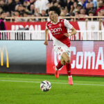Football : AS Monaco VS Olympique Lyonnais - 10/05/2025 - Ligue 1 Mcdonald s L AS Monaco affronte l Olympique Lyonnais dans le cadre de la 33e journ√ e de Ligue 1 Mcdonald s. Maghnes Akliouche ASM MonacoMonaco PUBLICATIONxNOTxINxFRAxBEL Copyright: xWilliamxCannarellax