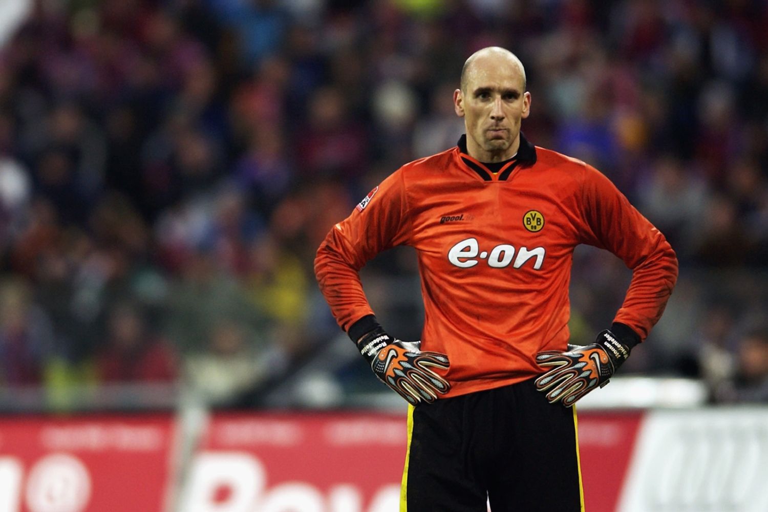 Jan Koller als Torwart gegen den FC Bayern München.