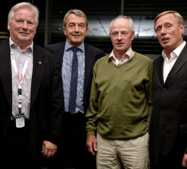 Theo Redder, Wolfgang Niersbach, Willi Neuberger, Sigfried Held