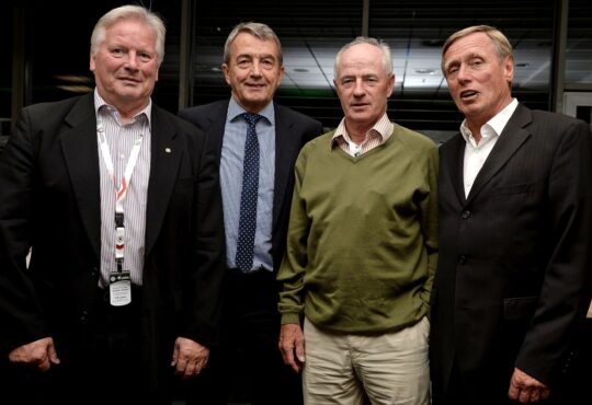Theo Redder, Wolfgang Niersbach, Willi Neuberger, Sigfried Held