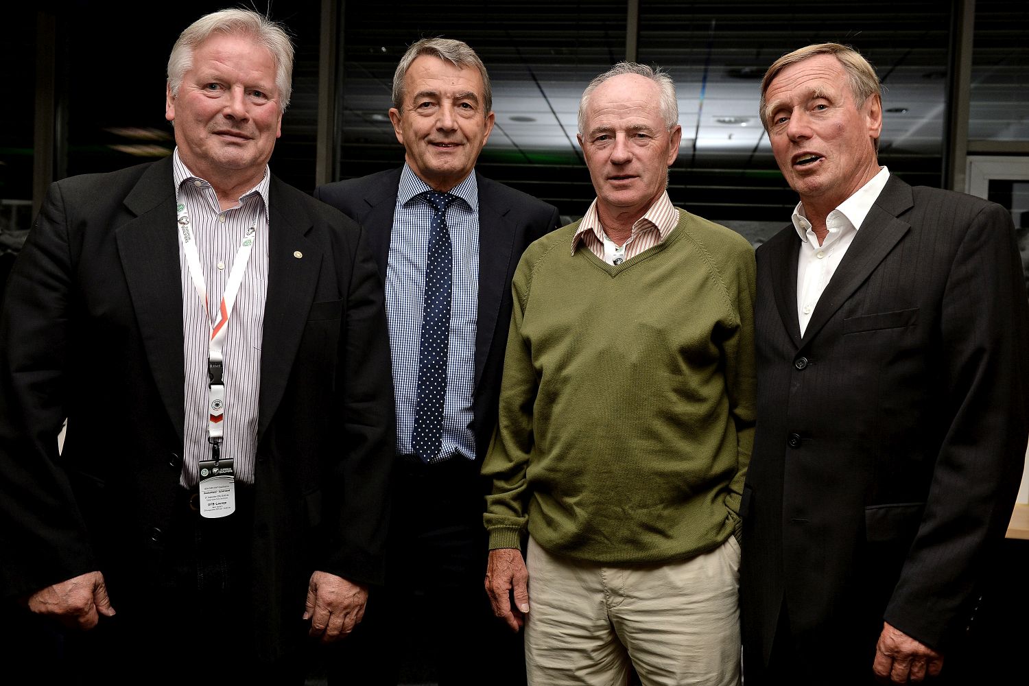 Theo Redder, Wolfgang Niersbach, Willi Neuberger, Sigfried Held