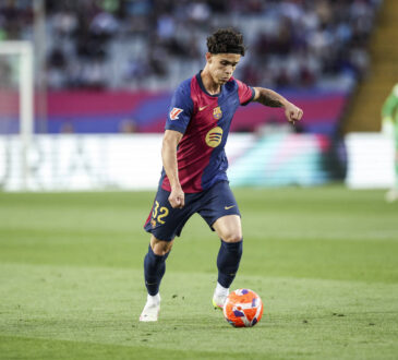 FC Barcelona, Barca Vs Villarreal CF - La Liga EA Sports Hector Fort of FC Barcelona controls the ball during the La Liga EA Sports match between FC Barcelona and Villarreal CF at Olimpic Llus Companys in Barcelona, Spain, on May 18, 2025. Barcelona Spain PUBLICATIONxNOTxINxFRA Copyright: xGongorax originalFilename:bonilla-fcbarcel250518_npYml.jpg