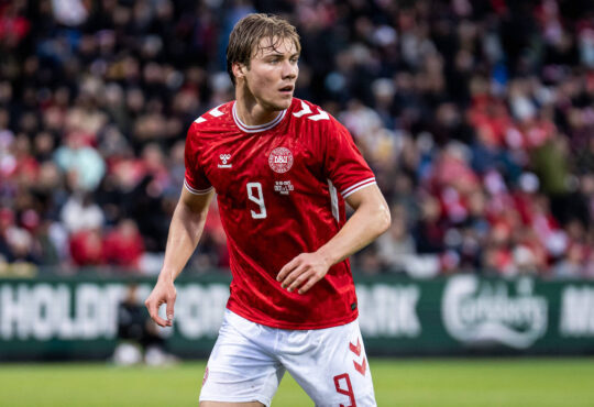 Denmark v Lithuania, football friendly, Odense, Denmark Odense, Denmark. 10th, June 2025. Rasmus Hojlund 9 of Denmark seen during the football friendly between Denmark and Lithuania at Odense Stadion in Odense. Denmark, Odense PUBLICATIONxNOTxINxDENxNORxFINxBEL Copyright: xGonzalesxPhoto/KentxRasmussenx