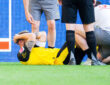 10.08.2025 - Fuﬂball, Damen, 2025/2026, Saisonerˆffnung, Testspiel, Borussia Dortmund - Juventus Turin: Niklas S¸le Dortmund verletzt, Verletzung *** 10 08 2025 Football, Women, 2025 2026, Season opener, Test match, Borussia Dortmund Juventus Turin Niklas S¸le Dortmund injured, Injury