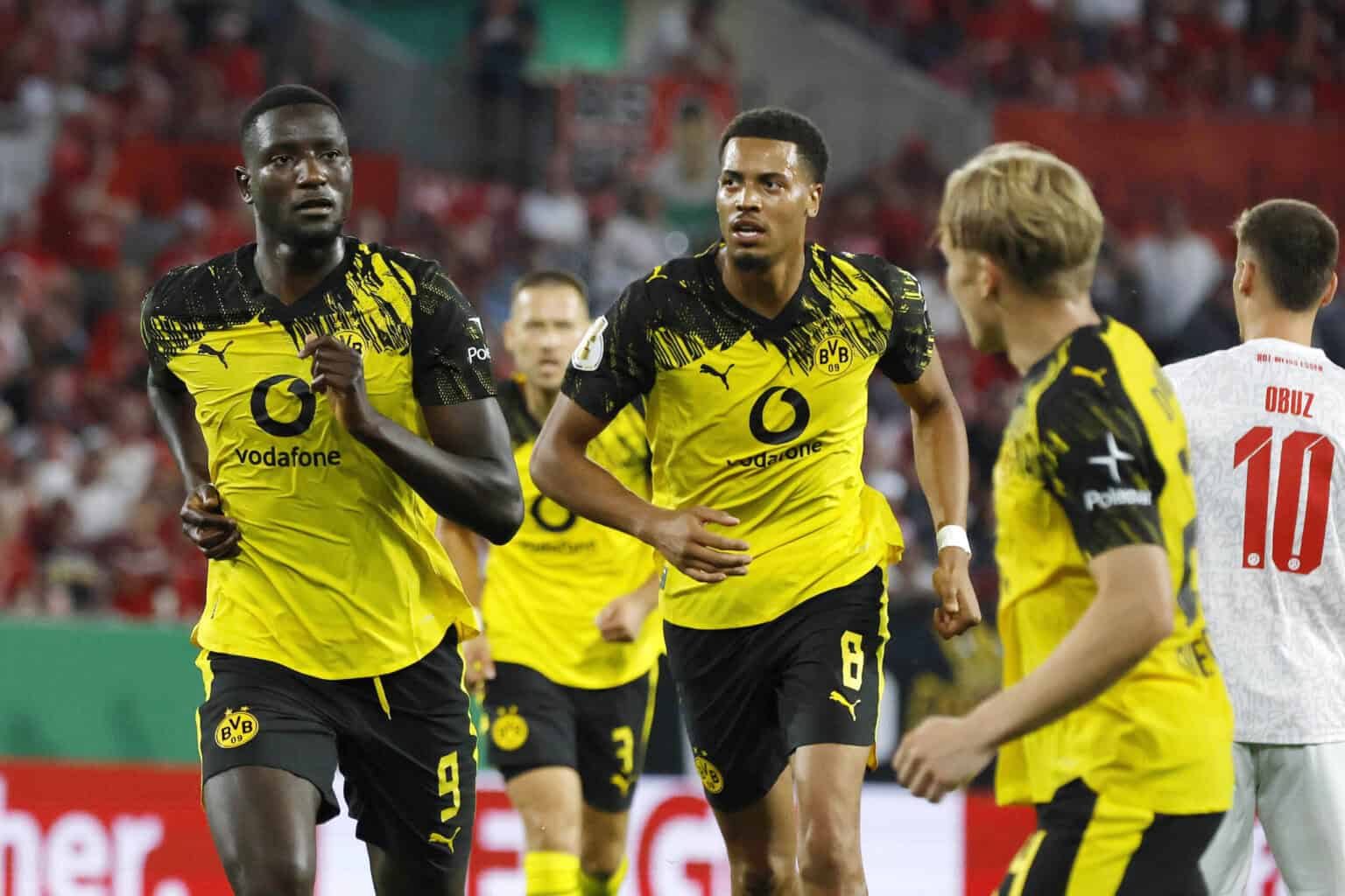 Serhou Guirassy, Felix Nmecha und Daniel Svensson