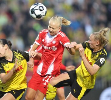 Yasu Wöhrn, Pernille Harder, Frederike Kempe, FC Bayern München, Stadion Rote Erde