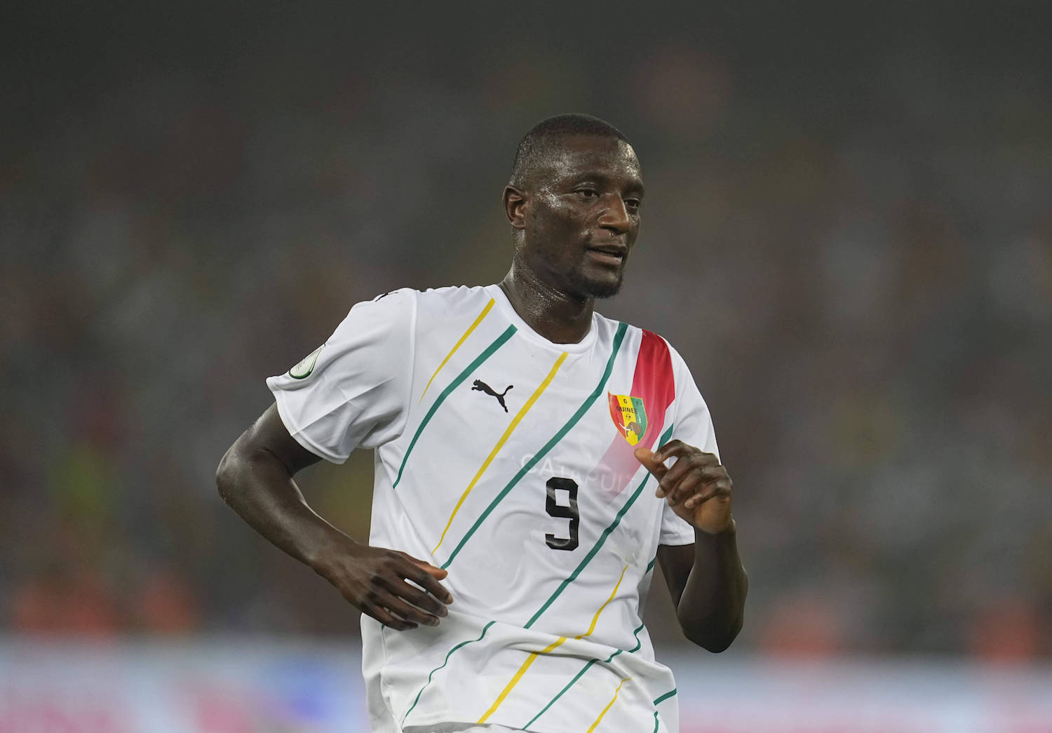 African Cup of Nations Round of 16: Equatorial Guinea vs Guinea 2024 January 28 2024: Serhou Yadaly Guirassy Guinea looks on during a African Cup of Nations Round of 16 game, Equatorial Guinea vs Guinea , at Alassane Ouattara Stadium, Abidjan, Ivory Coast. Kim Price/CSM Credit Image: ¬ Kim Price/Cal Media Abidjan Abidjan Ivory Coast EDITORIAL USE ONLY Copyright: xx ZUMA-20240128_zma_c04_147.jpg KimxPricex csmphotothree228452