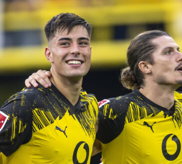 Aarón Anselmino und Marcel Sabitzer