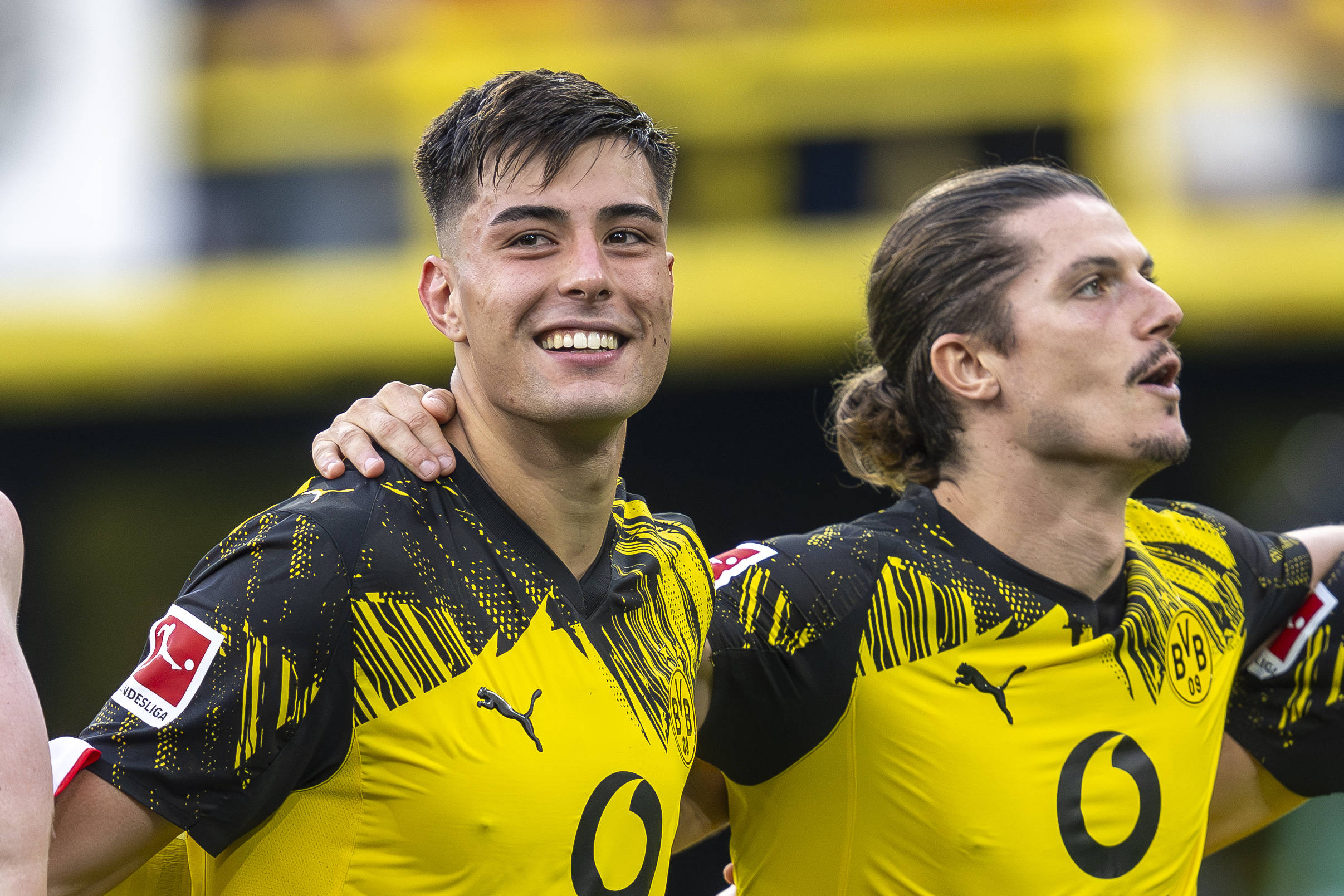 Aarón Anselmino und Marcel Sabitzer