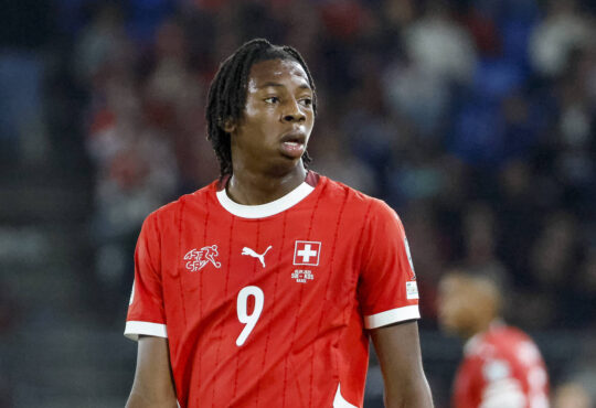 Johan Manzambi Schweiz, 09 , Schweiz, FIFA, WM-Qualifikation Europa, Gruppe B, Schweiz vs. Kosovo, 05.09.2025, Sankt Jakob Park, Basel, Schweiz Basel Sankt Jakob Park Kanton Basel-Stadt Schweiz *** Johan Manzambi Switzerland, 09 , Switzerland, FIFA, World Cup Qualification Europe, Group B , Switzerland vs Kosovo, 05 09 2025, Sankt Jakob Park, Basel, Switzerland Basel Sankt Jakob Park Canton Basel City Switzerland Copyright: xGrantxHubbsx