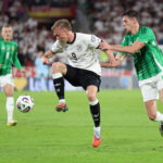 07.09.2025, xrekx, Fussball WM-Qualifikation 2026, Deutschland - Nordirland v.l. Maximilian Beier Deutsche Fussball Nationalmannschaft DFB Eoin Toal Nordirland Zweikampf, Aktion, action, battle for the ball DFL/DFB REGULATIONS PROHIBIT ANY USE OF PHOTOGRAPHS as IMAGE SEQUENCES and/or QUASI-VIDEO Kˆln *** 07 09 2025, xrekx, Football World Cup Qualification 2026, Germany Northern Ireland v l Maximilian Beier German National Football Team DFB Eoin Toal Northern Ireland duel, action, action, battle for the ball DFL DFB REGULATIONS PROHIBIT ANY USE OF PHOTOGRAPHS as IMAGE SEQUENCES and or QUASI VIDEO Cologne