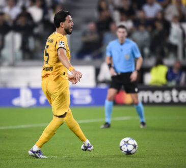 Juventus FC v Borussia Dortmund - UEFA Champions League Ramy Bensebaini of Borussia Dortmund scores a goal from a penalty kick during the UEFA Champions League 2026/26 league phase football match between Juventus FC and Borussia Dortmund. Turin Italy Copyright: xNicolÚxCampox