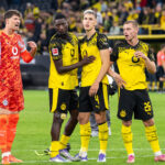 Gregor Kobel, Serhou Guirassy, Nico Schlotterbeck und Julian Ryerson