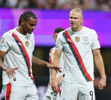 Manuel Akanji, Erling Haaland im Trikot von Manchester City