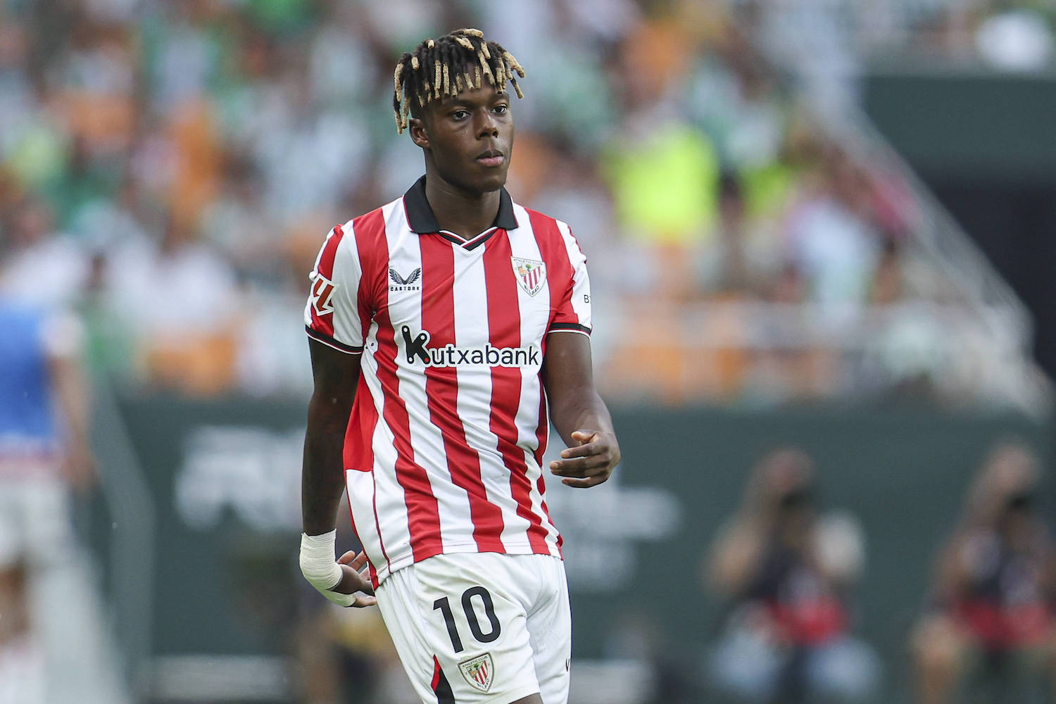 ESP: Real Betis - Athletic Club. La Liga EA Sports. Date 3 Nico Williams of Athletic Club during the La Liga EA Sports match between Real Betis and Athletic Club played at La Cartuja Stadium on August 31, 2025 in Sevilla, Spain. kpng Copyright: xAntonioxPozox/xPRESSINx AP_250831_BET_ATH_2526_235