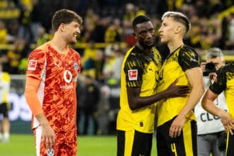 Gregor Kobel, Serhou Guirassy und Nico Schlotterbeck